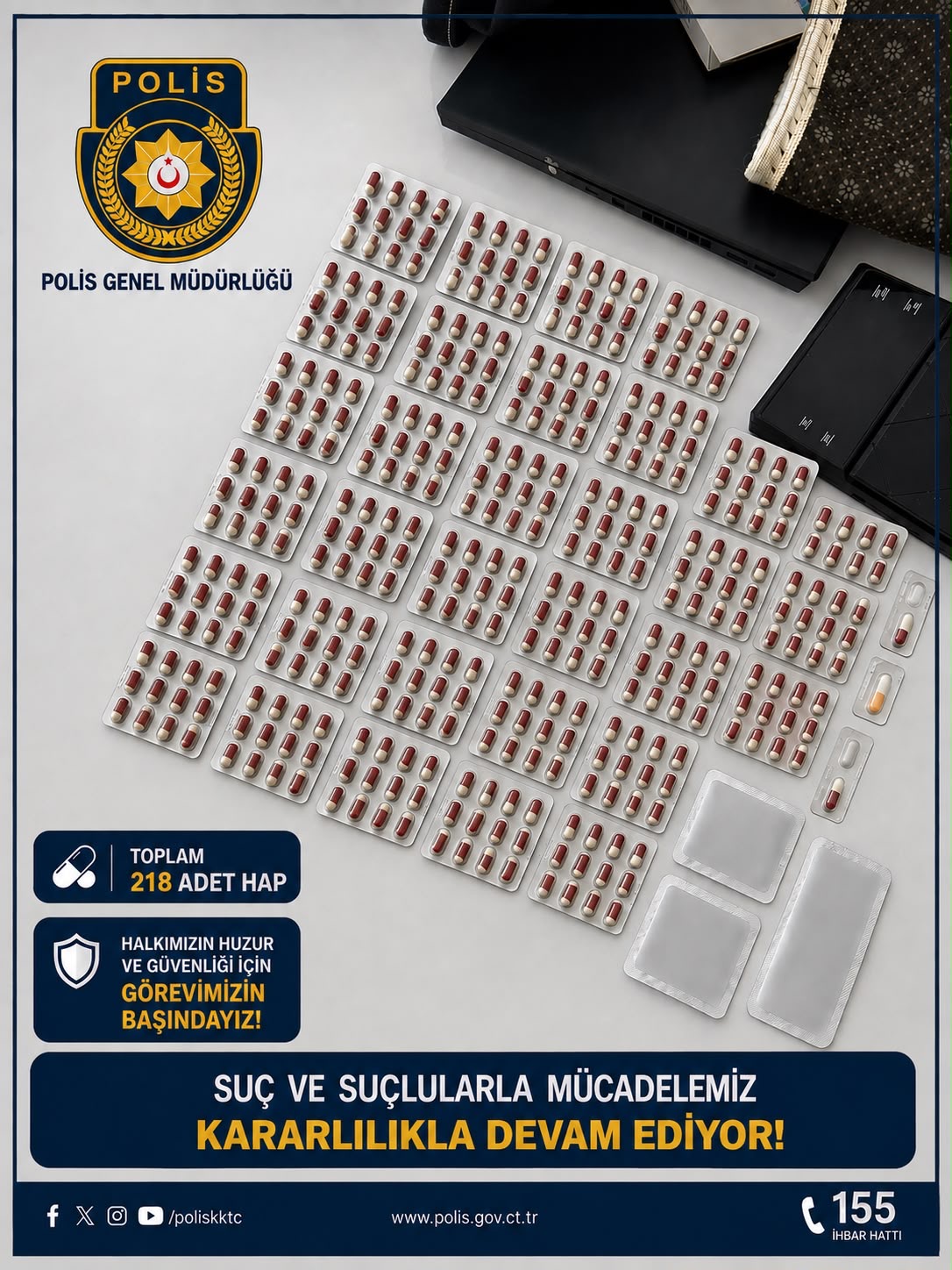 Yeşil Reçeteli 218 Hapla Yakalanan İki Kişi Tutuklandı