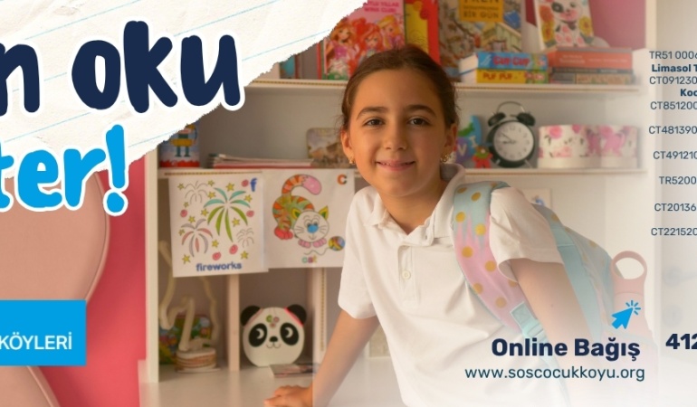 SOS Çocukköyü Derneği’nden Yeni Eğitim Yılı İçin Bağış Çağrısı