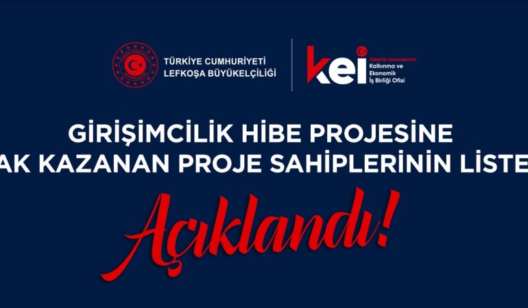 Türkiye Cumhuriyeti Destekli Girişimcilik Hibe Programı’nın Sonuçları Belli Oldu