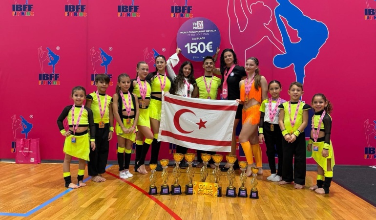 KKTC çocuk fitness sporcularından Hırvatistan’da büyük başarı