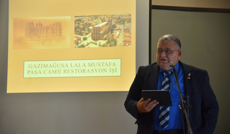 Lala Mustafa Paşa Camii ve Medresesi’ndeki restorasyon çalışmaları için bilgilendirme toplantısı yapıldı