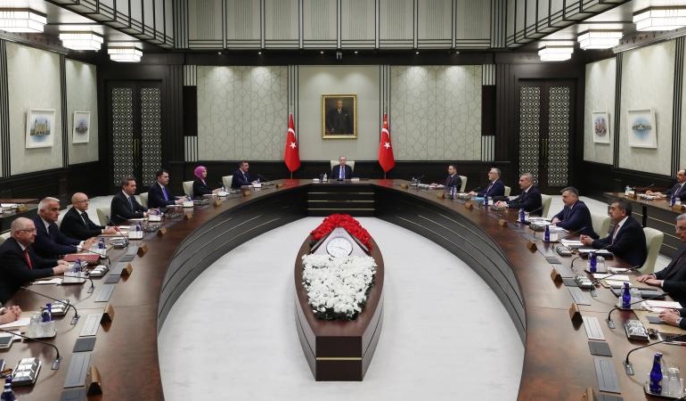 Türkiye’de kabine Beştepe’de toplanıyorMasada kritik başlıklar var