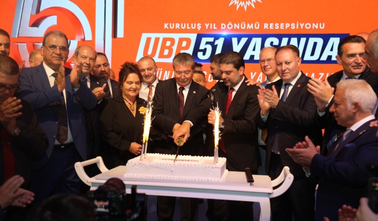 UBP’nin 51. Kuruluş Yıl Dönümü Resepsiyonla Kutlandı