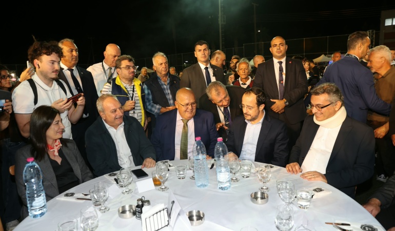 PİLE BARIŞ FESTİVALİ’NDE HRİSTODULİDİS’TEN SUÇLAYICI ÇIKIŞCUMHURBAŞKANI ERHÜRMAN SESSİZLİĞİNİ KORUDU