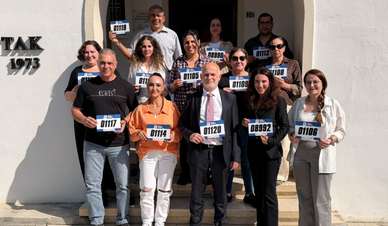 TAK PERSONELİ ÜLKER LEFKOŞA YARI MARATONU İÇİN KAYIT YAPTIRDI